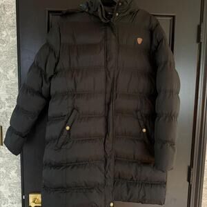 Brave soul black longline puffer